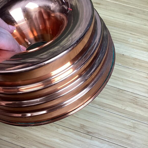 Vintage Copper Bunt Pan Tin Lined - Picture 6 of 10